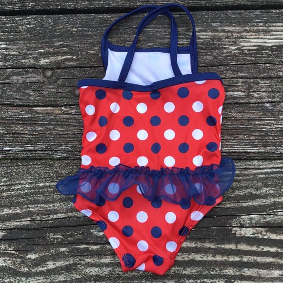 Disney Minnie Mouse Girls One Piece Bathing Suit Size 2T - Picture 2 of 7